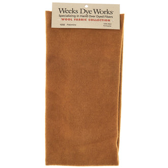 Weeks Dye Works Hand Over Dyed Wool Fat Quarter - Solid Palomino