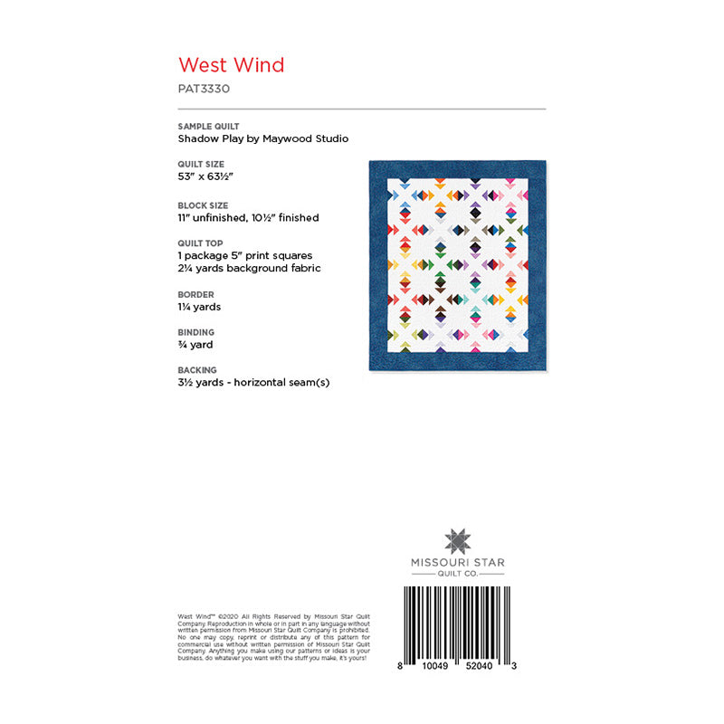 West Wind Quilt Pattern by Missouri Star