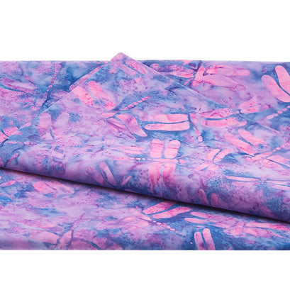 Whimsical Wings Batiks - Dragon Fly Periwinkle 2 Yard Cut