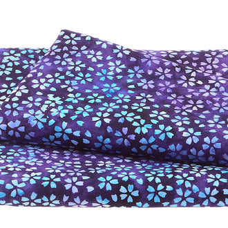 Whimsical Wings Batiks - Mini Floral Navy 5 Yard Cut