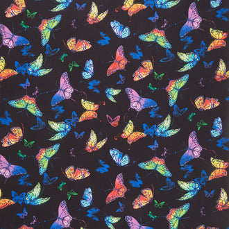 Whirlwind - Whirlwind Butterflies Black Yardage