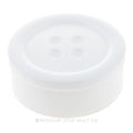 White Button Shaped Storage Box ( 3 1/4" Diameter)