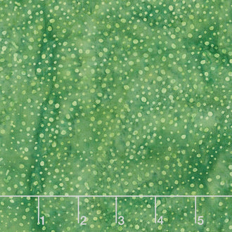 William's Garden Batiks - Dots Grasshopper Yardage