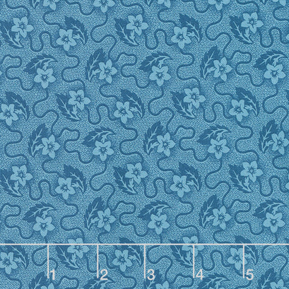 Willow - Serpentine Indigo Yardage