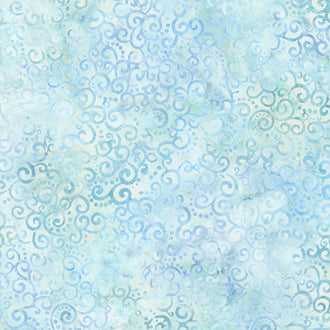Wilmington Batiks - Blue & Gray Swirls Yardage