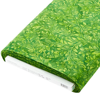 Wilmington Batiks - Floral Vine Green Bolt