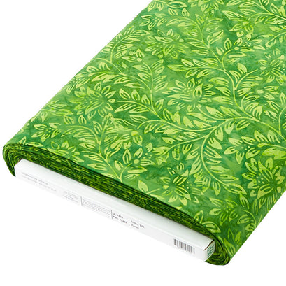 Wilmington Batiks - Floral Vine Green Bolt
