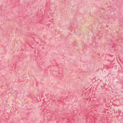 Wilmington Batiks - Pink & Tan Paisley Yardage