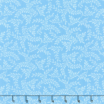 Wilmington Essentials - Blue Ribbon Sprigs Very Light Blue Yardage