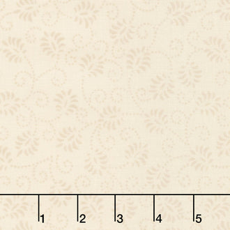 Wilmington Essentials - Caramel Macchiato Dancing Buds Caramel Yardage