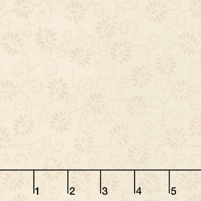 Wilmington Essentials - Caramel Macchiato Dancing Buds Caramel Yardage