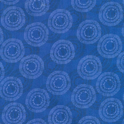Wilmington Essentials - Circle Burst Dark Royal Yardage