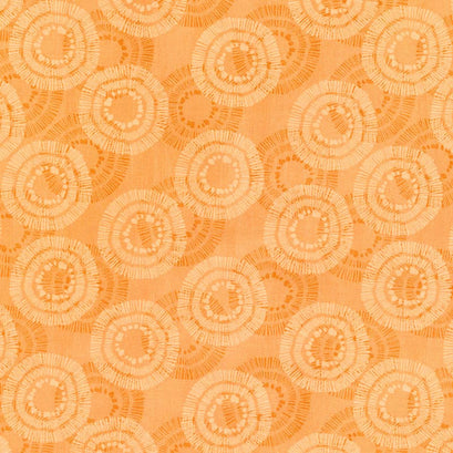 Wilmington Essentials - Circle Burst Orange Yardage