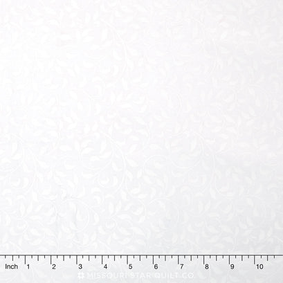 Wilmington Essentials - Climbing Vine White-on-White Yardage