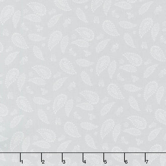 Wilmington Essentials - Dash of Pepper Paisley Gray Yardage
