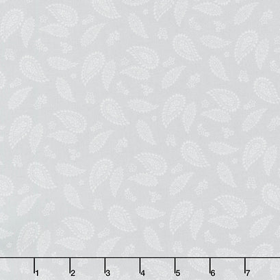 Wilmington Essentials - Dash of Pepper Paisley Gray Yardage