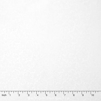 Wilmington Essentials - Filigree White-on-White Yardage