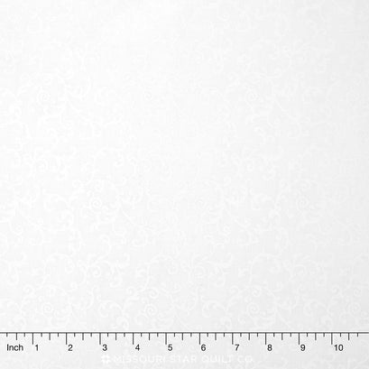 Wilmington Essentials - Filigree White-on-White Yardage