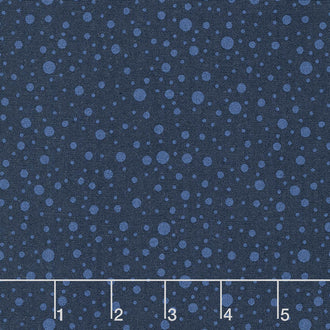 Wilmington Essentials - In the Navy Dotty Dots Navy on Navy Yardage