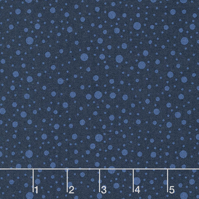Wilmington Essentials - In the Navy Dotty Dots Navy on Navy Yardage
