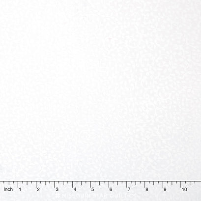 Wilmington Essentials - Leafy Scroll White-on-White Yardage