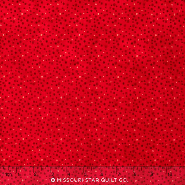 Wilmington Essentials - Magic Colors Petite Dots Red Yardage