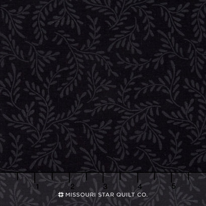 Wilmington Essentials - Midnight Springs Black on Black Yardage