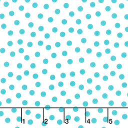 Wilmington Essentials - On the Dot White Teal Yardage Primary Image