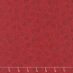 Wilmington Essentials - Red Carpet Dancing Buds Red on Red Yardage Primary Image