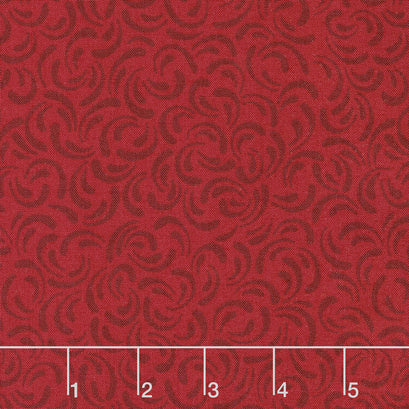 Wilmington Essentials - Red Carpet Scattered Petals Red on Red Yardage