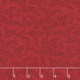 Wilmington Essentials - Red Carpet Sprigs Red on Red Yardage