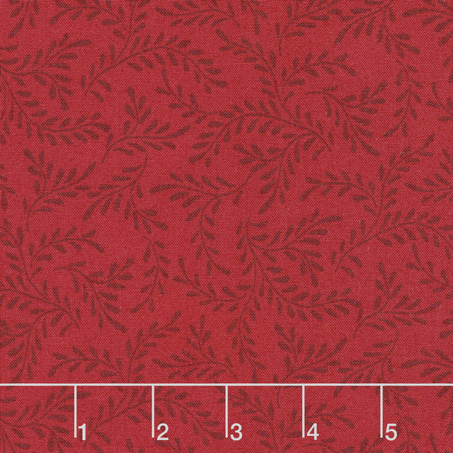 Wilmington Essentials - Red Carpet Sprigs Red on Red Yardage