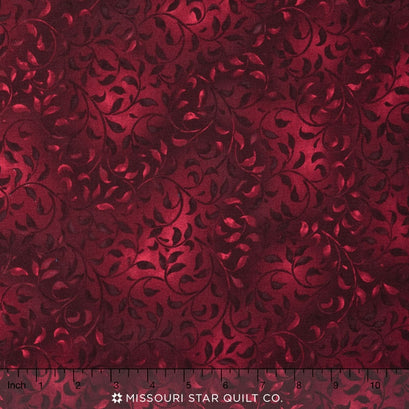Wilmington Essentials - Ruby Days Climbing Vine Dark Red Yardage