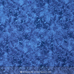 Wilmington Essentials - Sapphire Sky Filigree Dark Blue Yardage