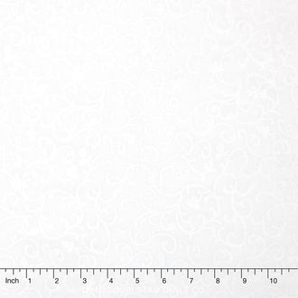 Wilmington Essentials - Scroll White on White Yardage