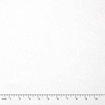 Wilmington Essentials - Scroll White on White Yardage