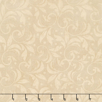Wilmington Essentials - Vintage Scroll Tan 108" Backing