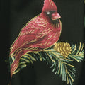 Winter Elegance - Winter Cardinals Black Metallic Yardage