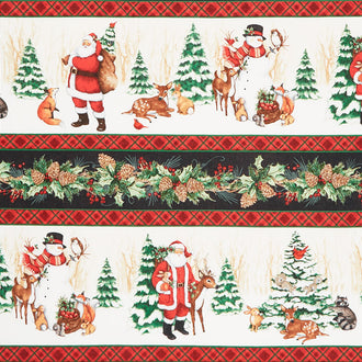 Winter Forest - Repeating Stripe Multi Yardage