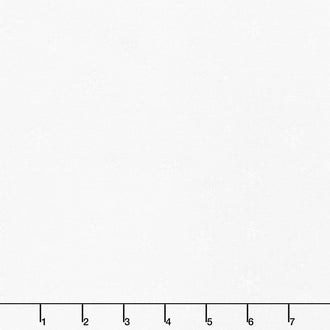 Winter Forest - Snowflake Toss White on White Yardage