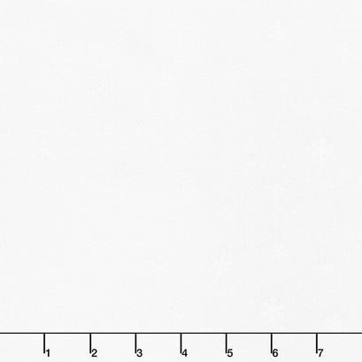 Winter Forest - Snowflake Toss White on White Yardage