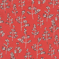 Winter Shimmer 2 - Berries Branches Crimson Pearlized Yardage Primary Image