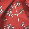 Winter Shimmer 2 - Berries Branches Crimson Pearlized Yardage Alternative View #1