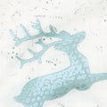 Winter Shimmer 2 - Deer Snowflakes Winter Pearlized Yardage Alternative View #1