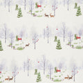 Winter Shimmer 2 - Scenic Deer Opal Pearlized Yardage Primary Image