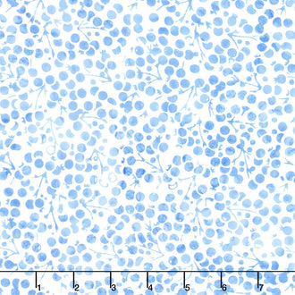 Winter Sky Batiks - Berries White Yardage