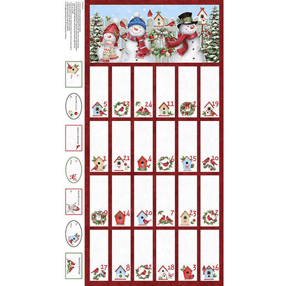 Winter Welcome - Advent Calendar White Digitally Printed Panel