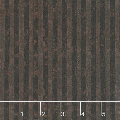 Winterberry - Textured Stripe Chocolate Yardage
