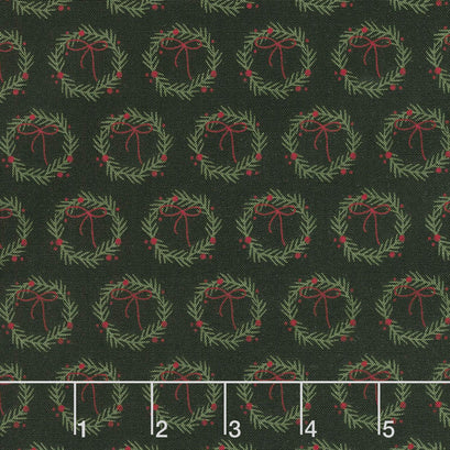 Winterberry - Wreaths Black Yardage