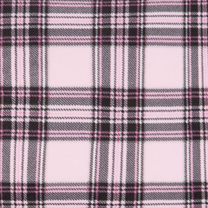 Winterfleece Prints - Stewart Plaid Light Pink Yardage